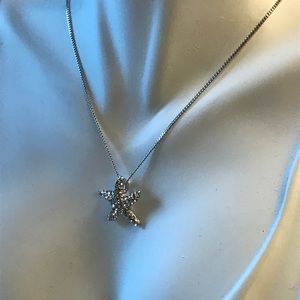 Star CZirconia White Gold Plated